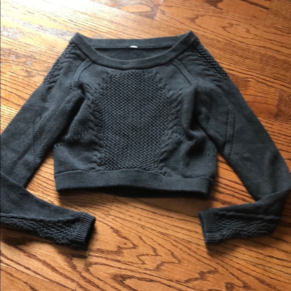 Lululemon sweater crop top